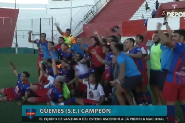 Güemes, otro equipo santiagueño que llega a la Primera Nacional