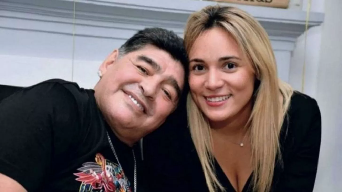 Diego Maradona y Rocío Oliva. 