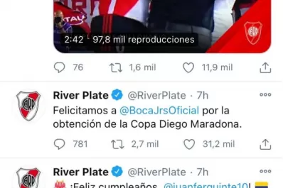 Gesto entre grandes: River y Boca, rivales, no enemigos