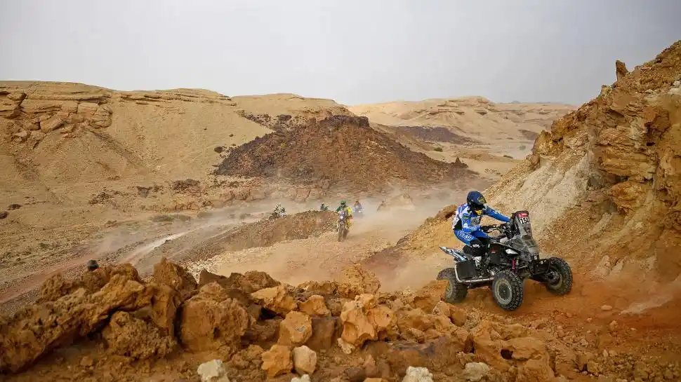 INALCANZABLE. Manuel Andújar, el piloto patrocinado por Boca, condujo con maestría en las últimas etapas del Dakar.