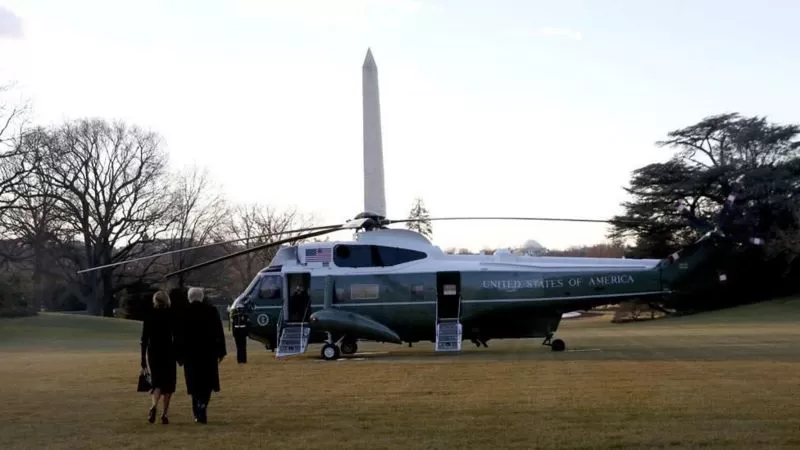Donald y Melania Trump dejaron la la Casa Blanca. Foto de Reuters.