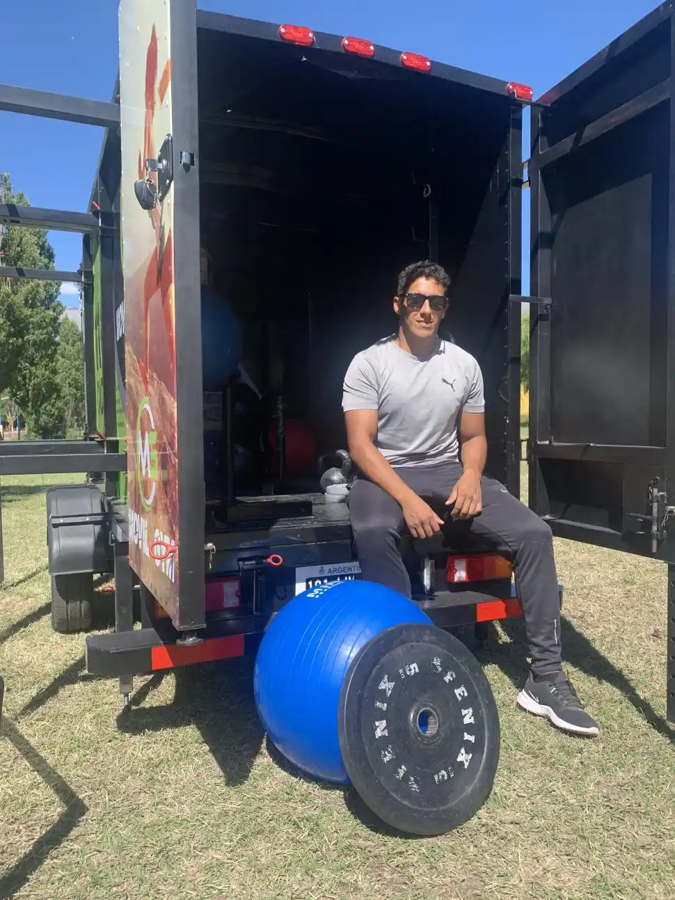 Tafí del Valle saludable: el tráiler del gym que recorre las montañas