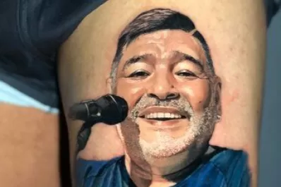De otro mundo: Maradona, inmortalizado en la piel