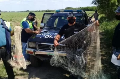 Pesca ilegal: secuestran redes y vehículos para proteger a los peces nativos