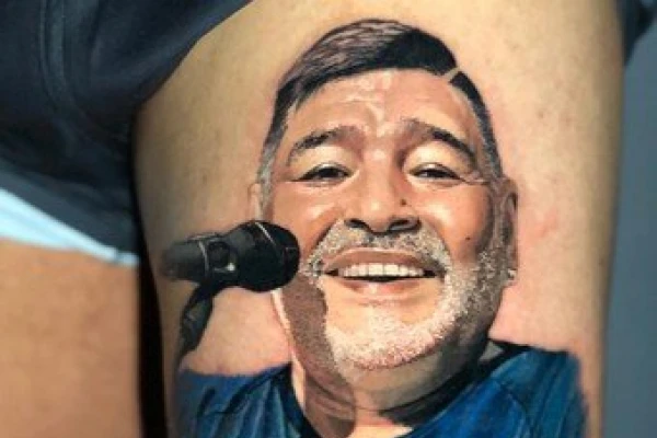 De otro mundo: Maradona, inmortalizado en la piel