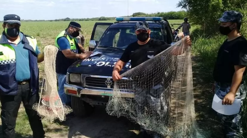 Pesca ilegal: secuestran redes y vehículos para proteger a los peces nativos
