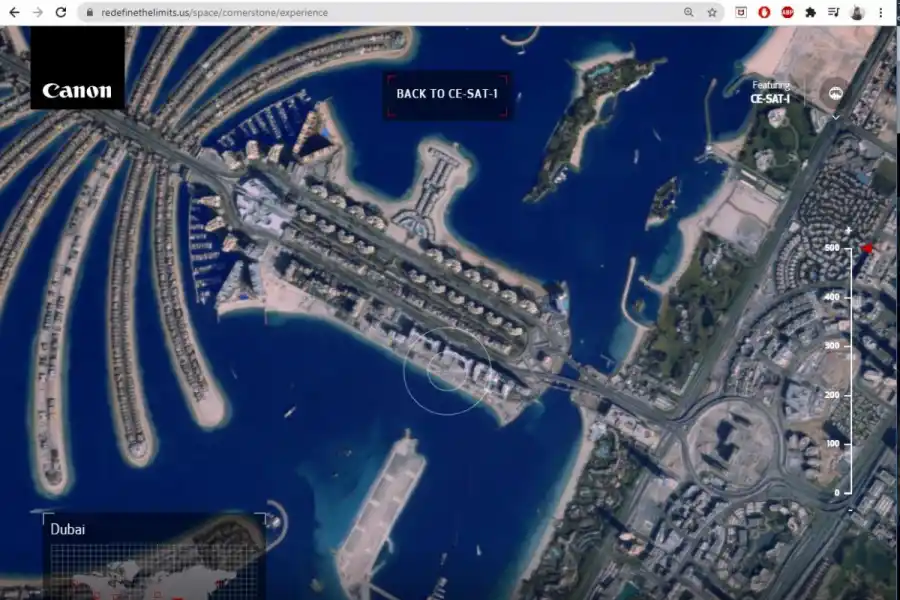 Una web permite tomar fotos satelitales de alta resolución