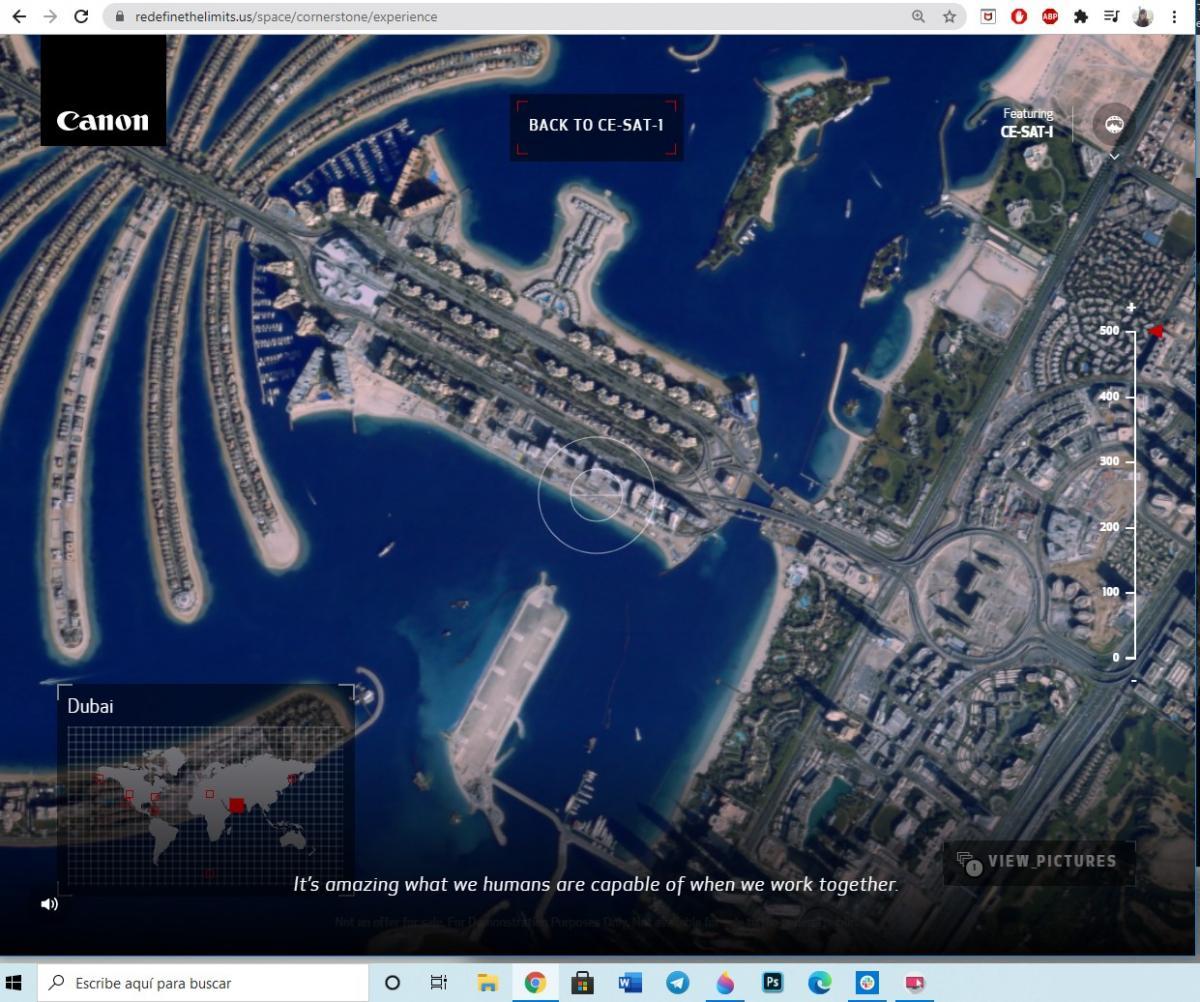 Una web permite tomar fotos satelitales de alta resolución