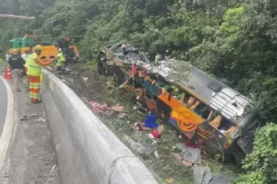 Brasil: un colectivo volcó y murieron 21 personas