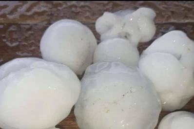 Video: una fuerte tormenta de granizos azotó a parte de Santiago del Estero