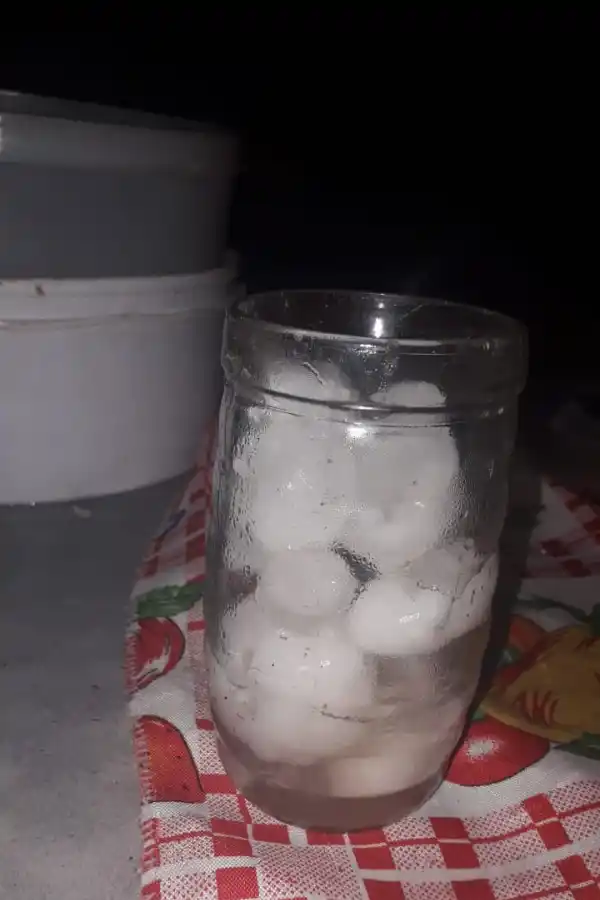 En el sur de la provincia cayeron piedras del tamaño de una pelota de golf 