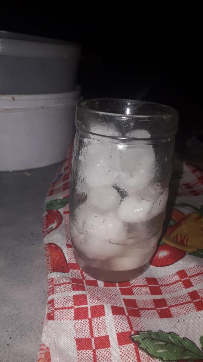 En el sur de la provincia cayeron piedras del tamaño de una pelota de golf 