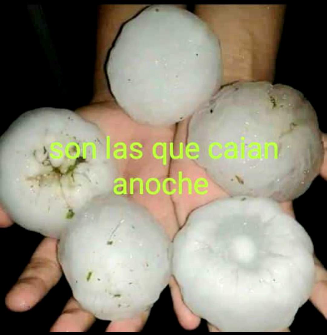 En el sur de la provincia cayeron piedras del tamaño de una pelota de golf 