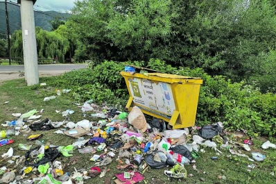 La basura opaca la belleza de Tafí del Valle