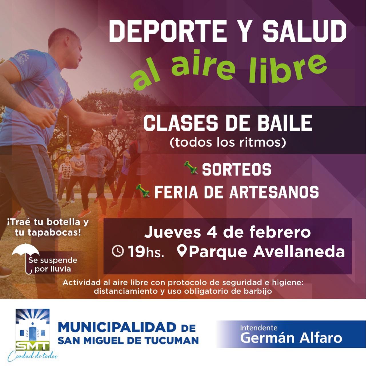 Invitan a participar de una jornada de Deporte y Salud en el parque Avellaneda 