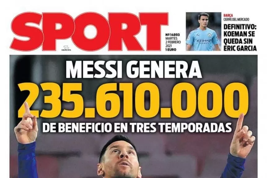 “Sólo unos pocos conocen su valor”, dice Sport sobre Messi