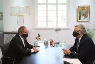 Fernández se reunió con el secretario general de La Bancaria, Sergio Palazzo