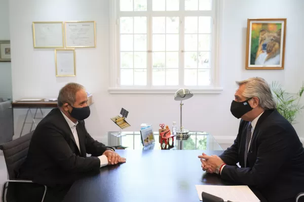 Fernández se reunió con el secretario general de La Bancaria, Sergio Palazzo