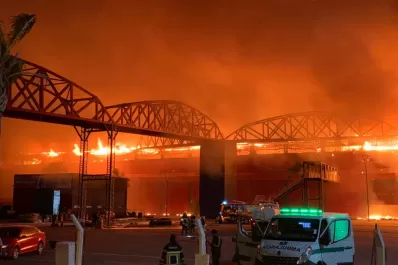 Las impactantes imágenes que dejó el fuego en el autódromo de Termas