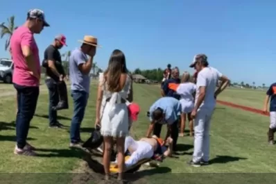 Fernando Burlando se cayó del caballo y debió ser internado