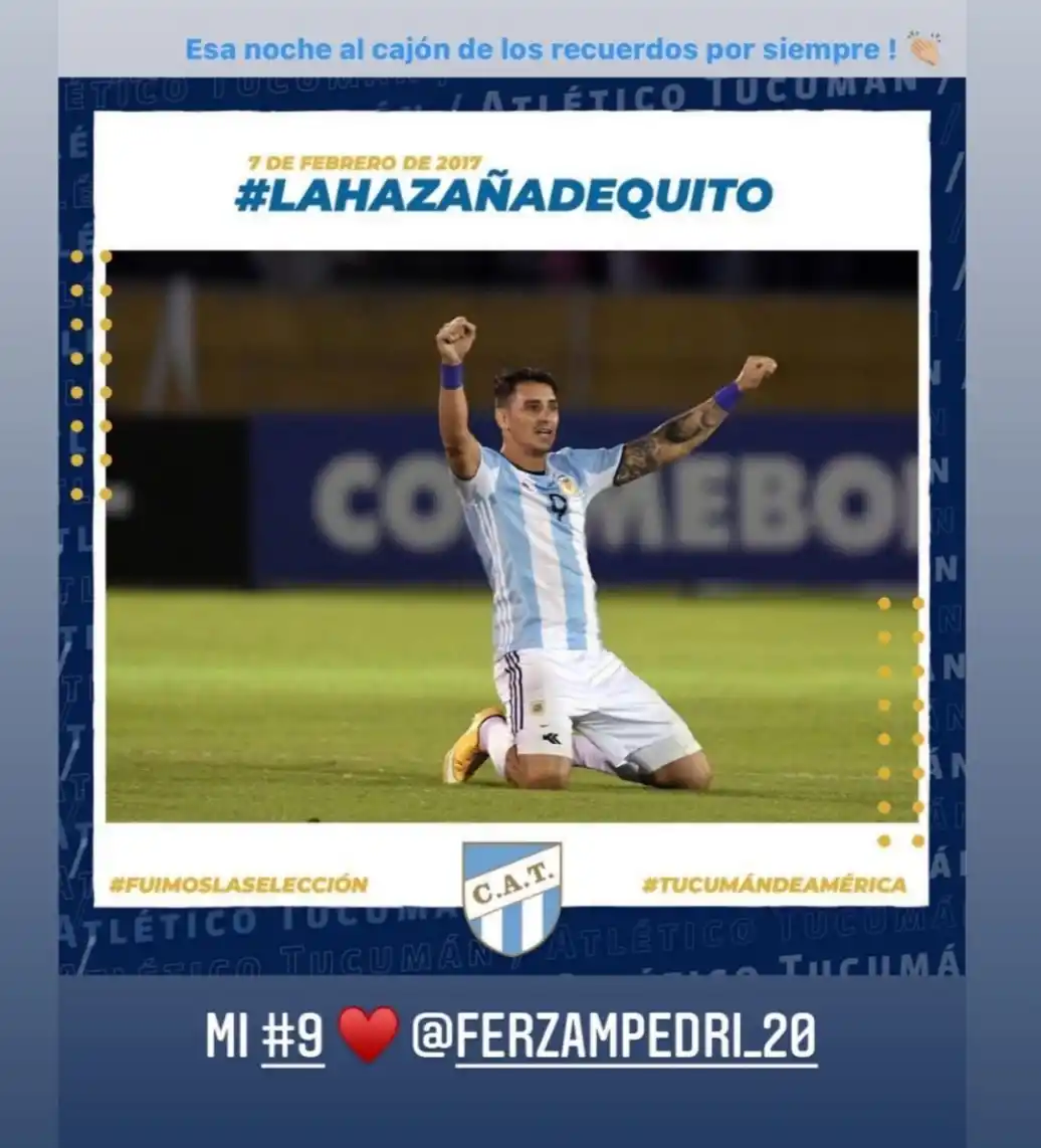 Luis Juez y los jugadores de Atlético Tucumán recordaron la Hazaña de Quito