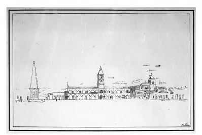 La plaza Independencia en 1858