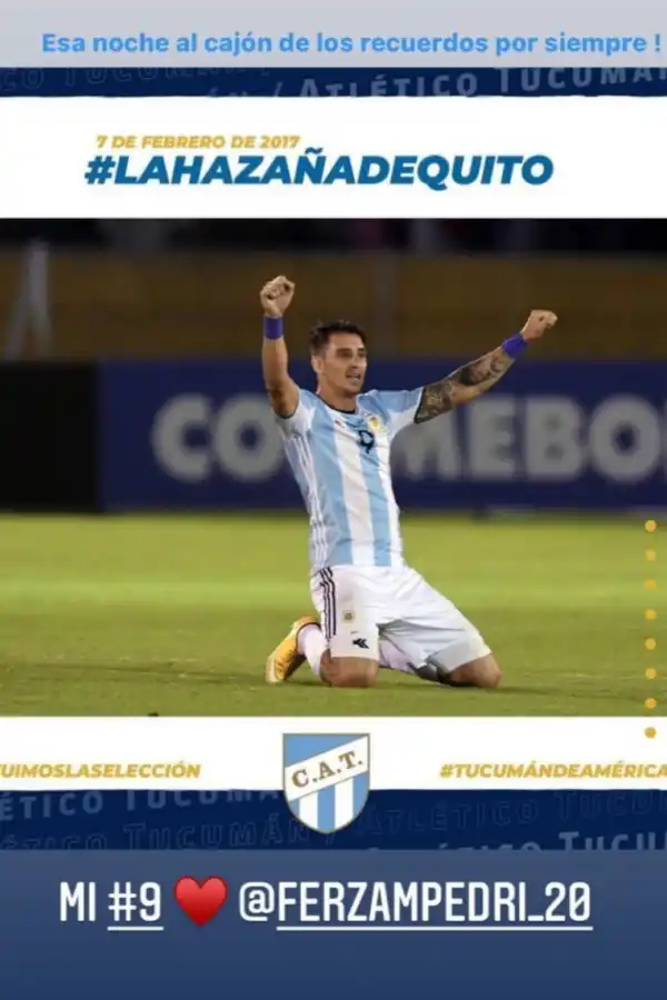 Luis Juez y los jugadores de Atlético Tucumán recordaron la Hazaña de Quito