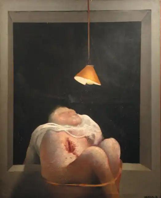 “FIGURA”. Óleo sobre tela de Gerardo Ramos Gucemas, de 1974.   