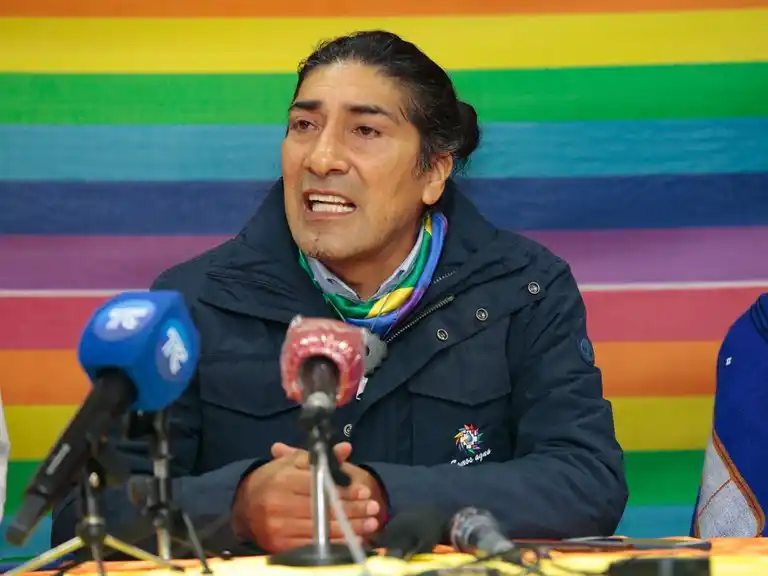 YAKU PÉREZ. Candidato por Pachakutik.