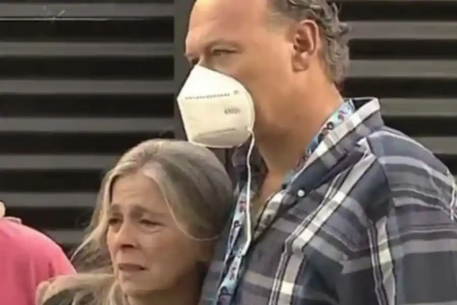 Patricia, la madre de Úrsula, junto a Sergio Berni.