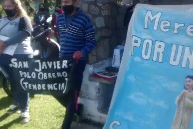 Polo Obrero y merenderos protestaron frente a la comuna de San Javier