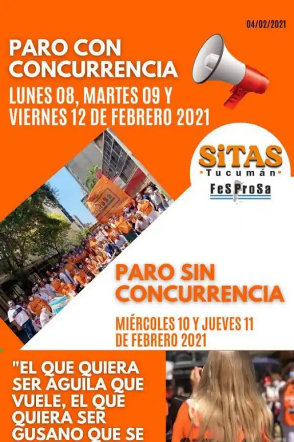 Trabajadores de la salud continúan hoy con el paro en los hospitales de Tucumán