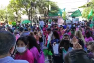 Protesta frente al Concejo Deliberante de Tafí Viejo por la derogación de EcoBus