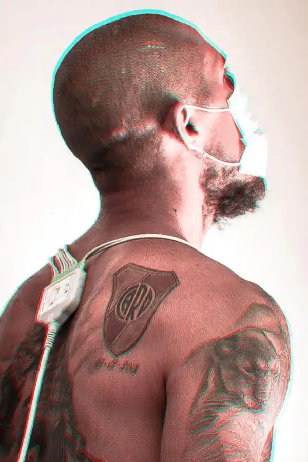 JONATAN MAIDANA. En la revisión médica de esta mañana. Foto: Twitter @RiverPlate