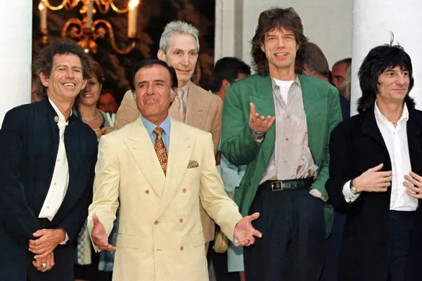 Así fueron los encuentros de  Carlos Menem con los Rolling Stones, Madonna y Charly García