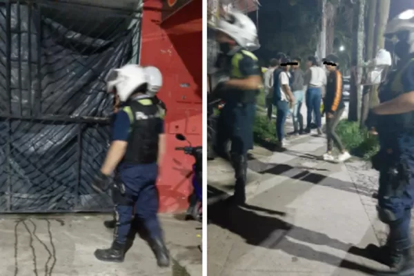 Yerba Buena: policías detectaron una fiesta clandestina y los recibieron a pedradas y botellazos