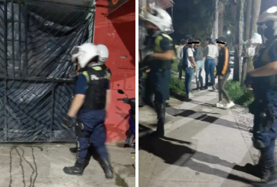 Yerba Buena: policías detectaron una fiesta clandestina y los recibieron a pedradas y botellazos