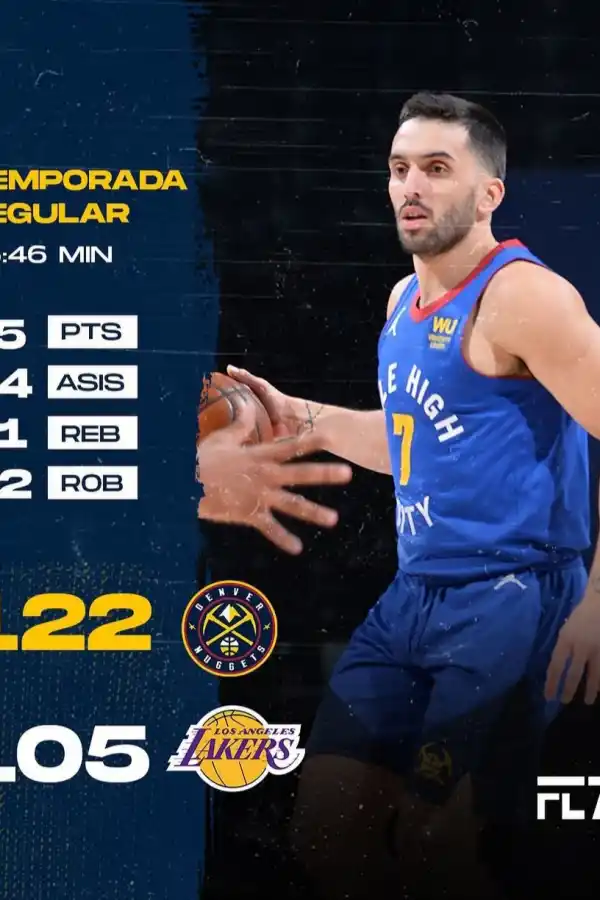 El argentino Facundo Campazzo tuvo su noche 10 frente a los Lakers en la NBA
