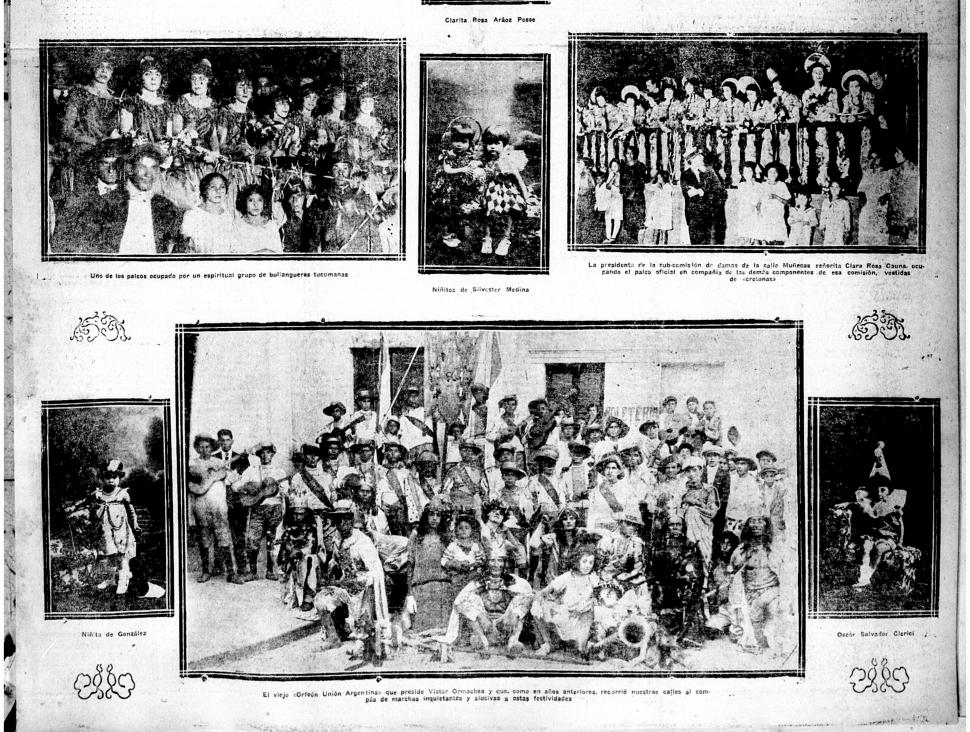 Así fueron los carnavales tucumanos en 1921