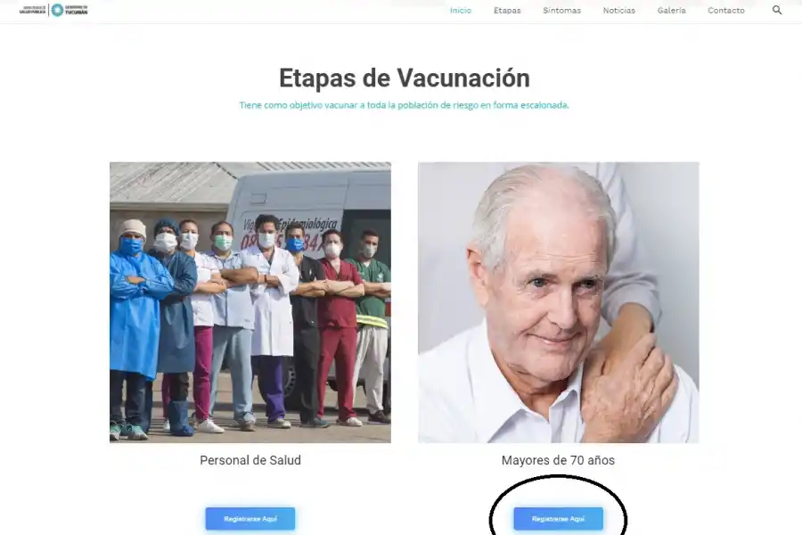 Mayores de 70: el paso a paso vía internet para recibir la vacuna contra el coronavirus