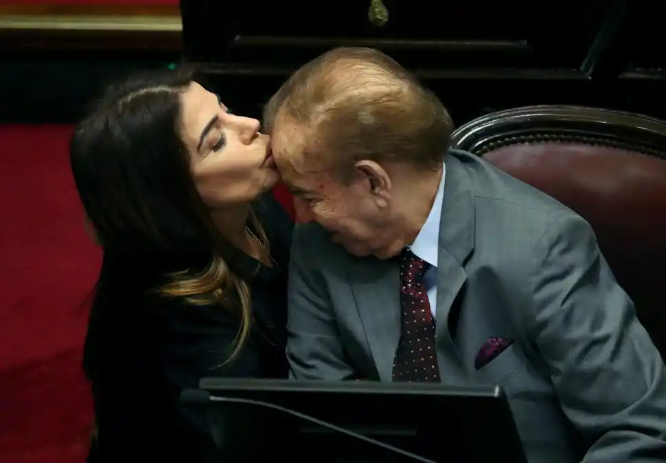 AMOR INCONDICIONAL. Zulemita Yoma fue quien acompañó en todo momento al ex Presidente en los últimos días. 