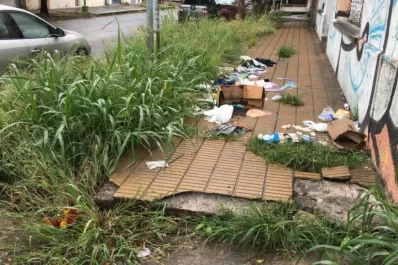 Una postal de la desidia en San Martín al 1.400