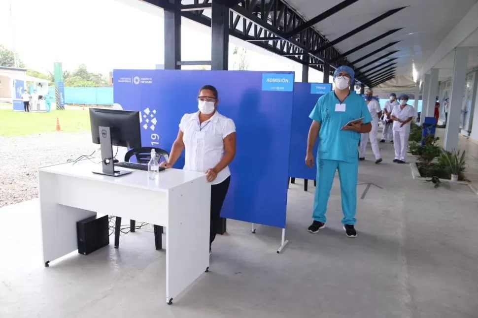 FOTO ILUSTRATIVA. Simulacro de vacunación en nodo de Fanzolatto y Frías Silva, en Yerba Buena.  