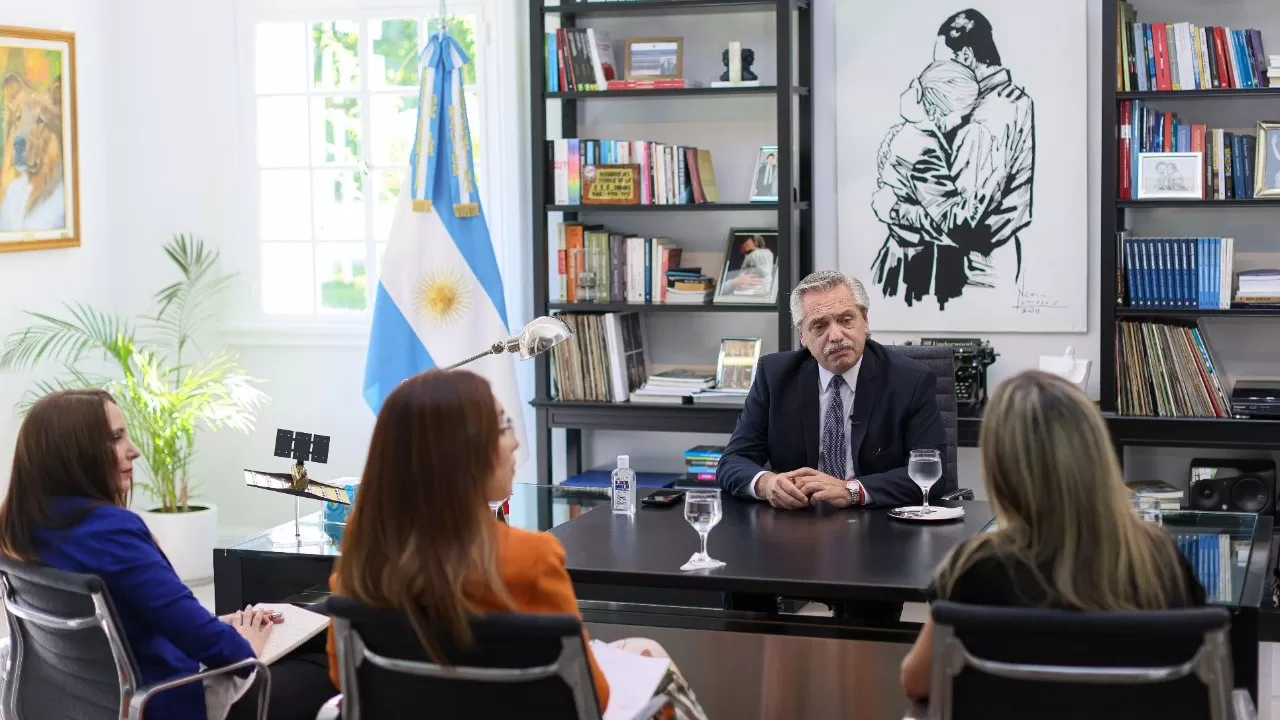 ALBERTO FERNÁNDEZ. Presidente de la Nación. Foto de Twitter @alferdezprensa