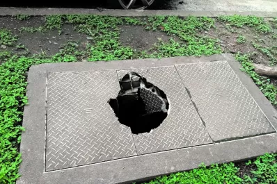 Trampa para peatones en Yerba Buena