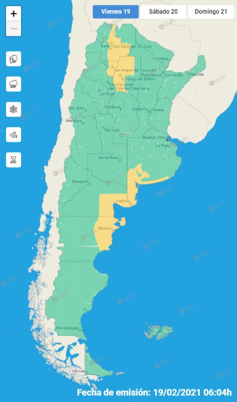 Tucumán, bajo alerta nivel amarillo por posibles tormentas
