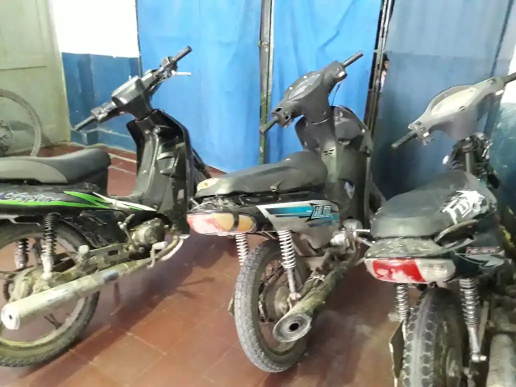 MOTOCICLETAS. También fueron secuestradas en el marco de la causa. Foto: Ministerio de Seguridad