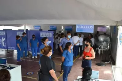 Graneros: realizaron un simulacro de vacunación contra la covid-19