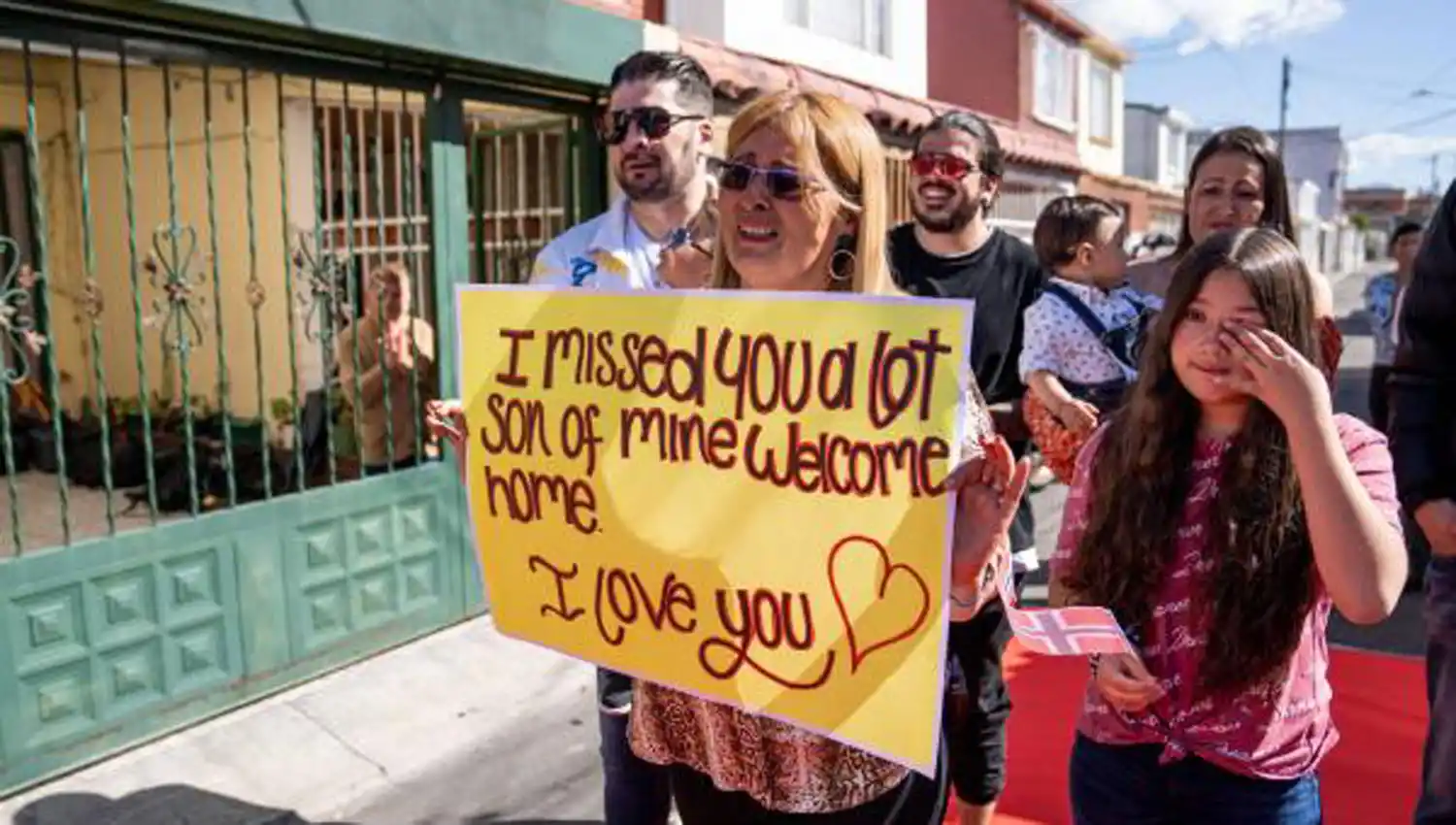 EL REENCUENTRO. La mamá de 