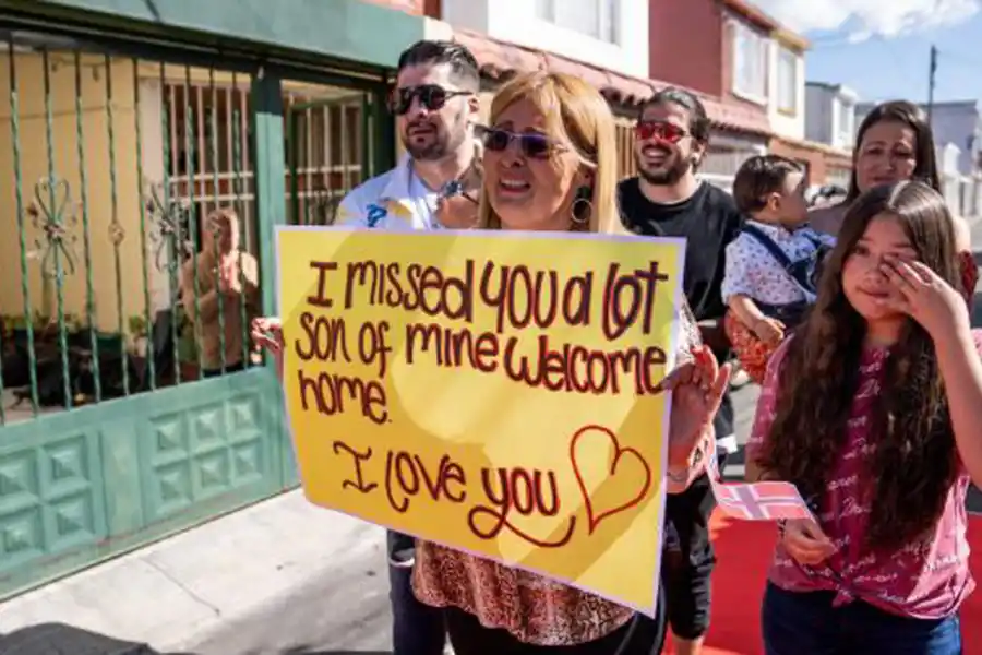 EL REENCUENTRO. La mamá de 
